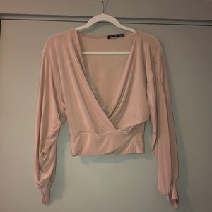 nasty gal wrap blouse